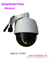 Mini High Speed Dome IP Camera