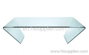 curved glass coffee table