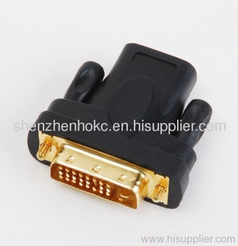 DVI HDMI Adapter, HDMI to DVI Converter, Gold Plated, Convenient and Durable