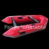 Red inflatable motor boats