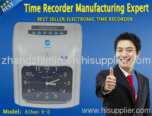 Electronic Time Recorder AIBAO S-2