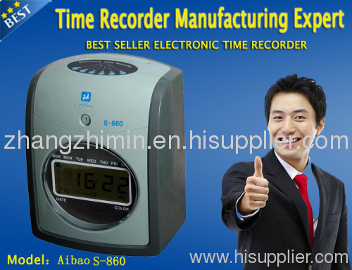 Electronic Time Recorder AIBAO S-860