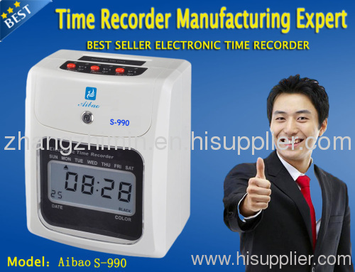 Electronic Time Recorder AIBAO S-990