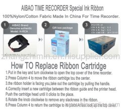 AIBAO TIME RECORDER Special Ink Ribbon