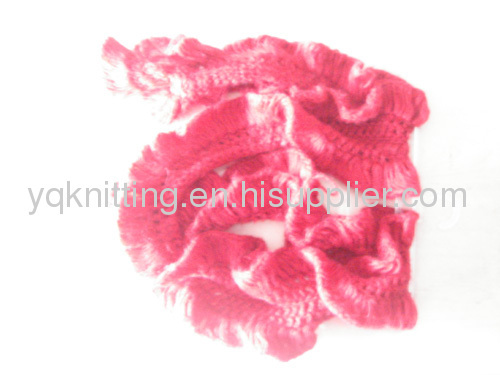 Fashion lady acrylic knitted scarf