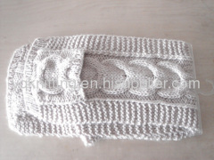 lady acrylic knitted scarf