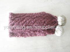 Fashion acrylic knitted scarf