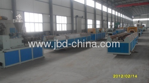 PVC window extrusion line