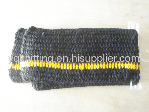 acrylic knitted fringe scarf