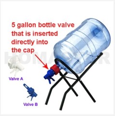 Aqua Valve&Metal Cradle for bottle water drinking