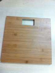 bathroom bamboo scale