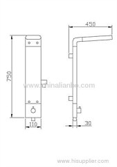 shower panel B1201