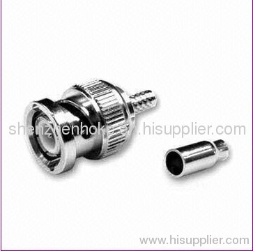 BNC Twist-on Type RG59 Connector with BNC Male Plug Jack to BNC Double Female Splutter T Adapter