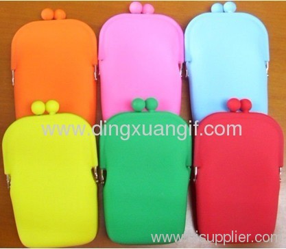 silicone glasses pouch/silicone coin purse/silicone wallet