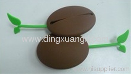 Silicone Broad bean key case