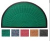 semicircle flocked rubber door mats