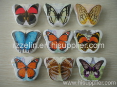 butterfly cotton pattern material compressed towel