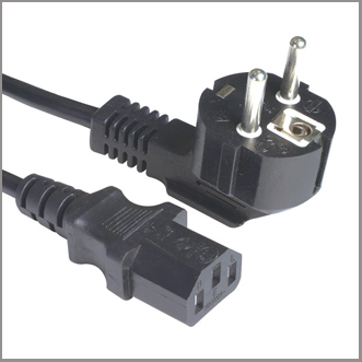 Schuko plug with C13 connector