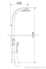 shower panel / shower column B7058