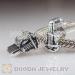 Silver european Violin Charms For European Bracelets