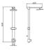 shower panel/ shower column B1081