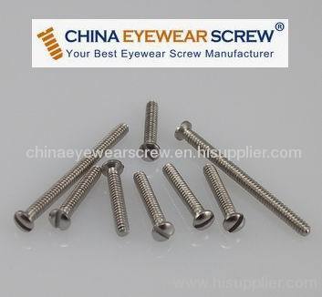 Optical screw; Rimless screw; Eyewear screw