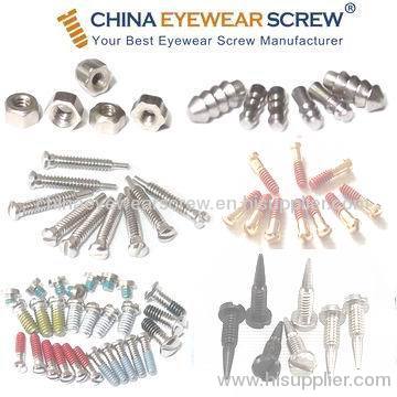 Optical Screw; Eyewear Screw; Optical Nut; Optical Pin; Nylok Coated Screw; Gold Screw