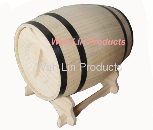 wooden barrel