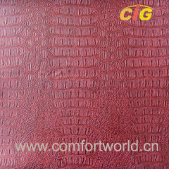 Crocodile Grain Pvc Leather For Decoration