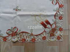 Bell pattern embroidered tablecloths