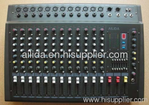 12 Channel +48V Phantom Power MX-1206D Powered Mixer
