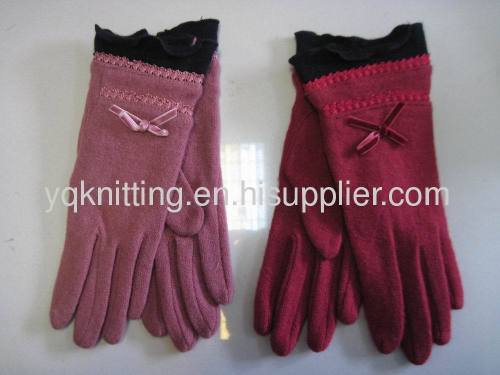 Fashion lady woven glove