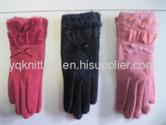 Fashion lady woven gloves