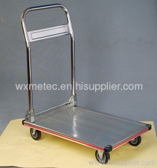 Aluminum platform hand trolley