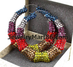 wholesale crystal bamboo earrings JBE016