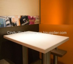 Popular solid surface material restaurant tabletop