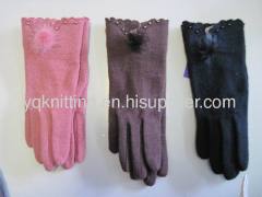 Ladies' fashion woven gloves