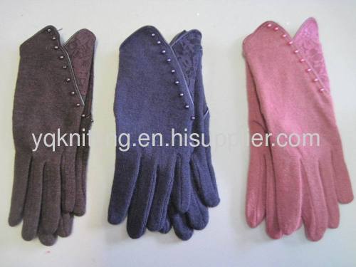 Ladies' woven gloves