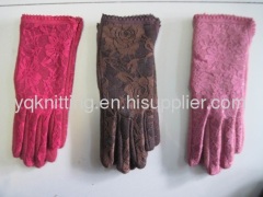 ladies' fashion woven glove