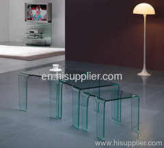 Glass nested tables