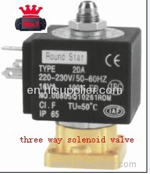 three way electromagnetic valve