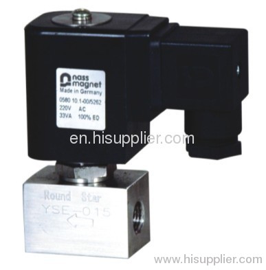 HIGH PRESSURE STEAM 2 WAY STAINLESS STEEL NASS COIL MINI SOLENOID VAL