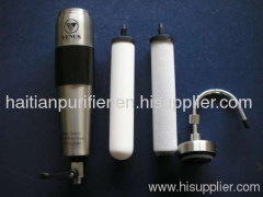 304 stainless steel filter with ceramic filter 0.5 micron