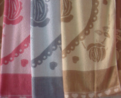 100% cotton jacquard bath towels