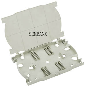 Optical fiber splice trays