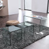 Glass nest coffee table