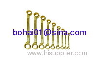 Double box end wrench offset,non sparking double box end wrenches,anti spark double box end wrenches