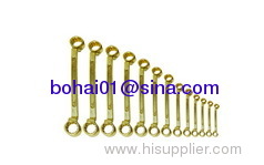 Double box end wrench offset,non sparking double box end wrenches,anti spark double box end wrenches