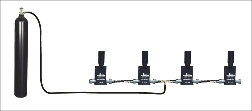 connect CO2 gas column