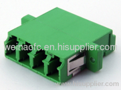 fibre optic adapter lc quad aqua apc singlemode